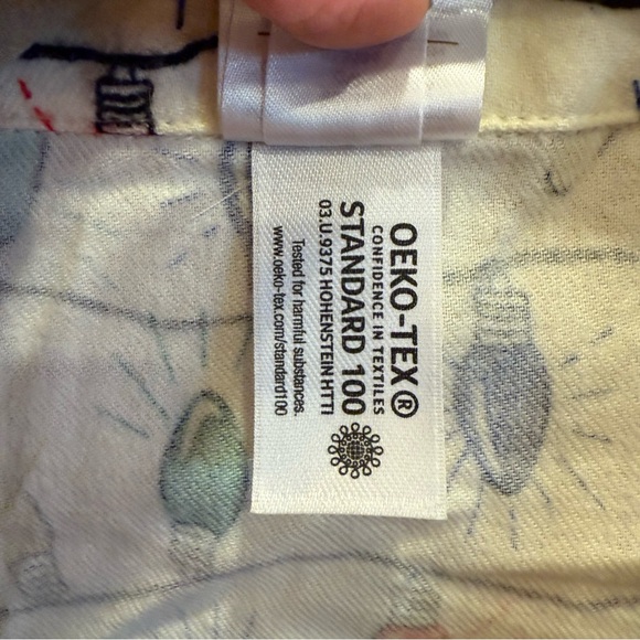 Hanna Andersson Adult Holiday Christmas Light Flannel Pajamas Sz L - Picture 10 of 13